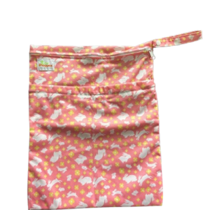 Bolsa Impermeable en Pul (Conejitos Rosados)
