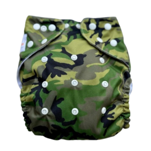 Pañal Ecológico Con Absorbente Intercambiables (Camuflado Broche)