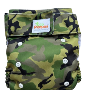 Pañal Ecológico Con Absorbente Intercambiables (Camuflado Velcro)
