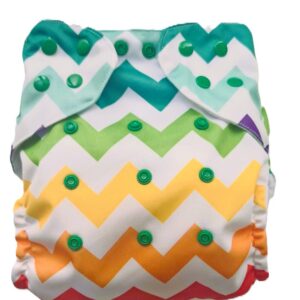 Pañal Ecológico Con Absorbente Intercambiable (Fantasía Colores – Broche)