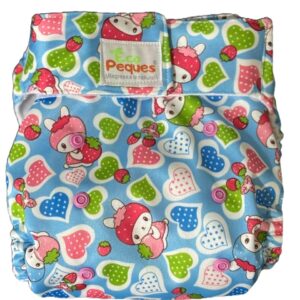 Pañal Ecológico Con Absorbente Intercambiables (Fresitas – Velcro)