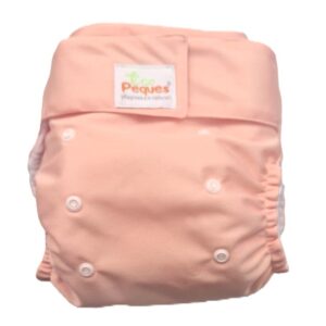 Pañal Ecológico Con Absorbente Intercambiable (Unicolor Mandarina – Velcro)