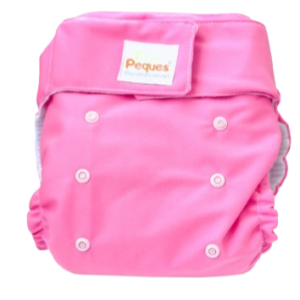 Pañal Ecológico Con Absorbente Intercambiable (Unicolor Rosado – Velcro)