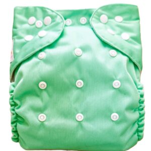 Pañal Ecológico Con Absorbente Intercambiable (Verde Menta - Broches)