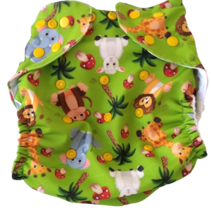 Pañal Ecológico de Piscina(Verde con Animales de la Selva)