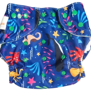 Pañal Ecológico de Piscina (Azul con Animales Marinos)