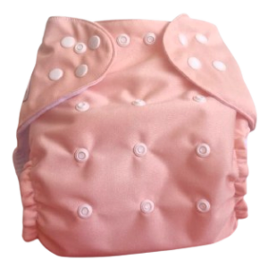 Pañal Ecológico Con Absorbente Intercambiable (Unicolor Mandarina - Broches)